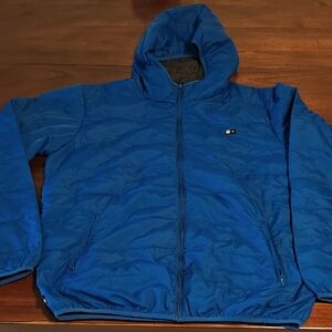 Fourstar clothing Blue Light Puffer Jacket Size Medium Barely Worn